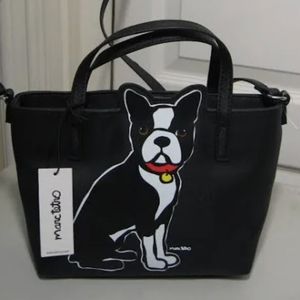 Marc Tetro Boston Terrier crossbody mini tote